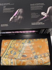 Vintage Leather Paisley Morris Moskowitz Long Wallet 1970's Boho Chic Beautiful