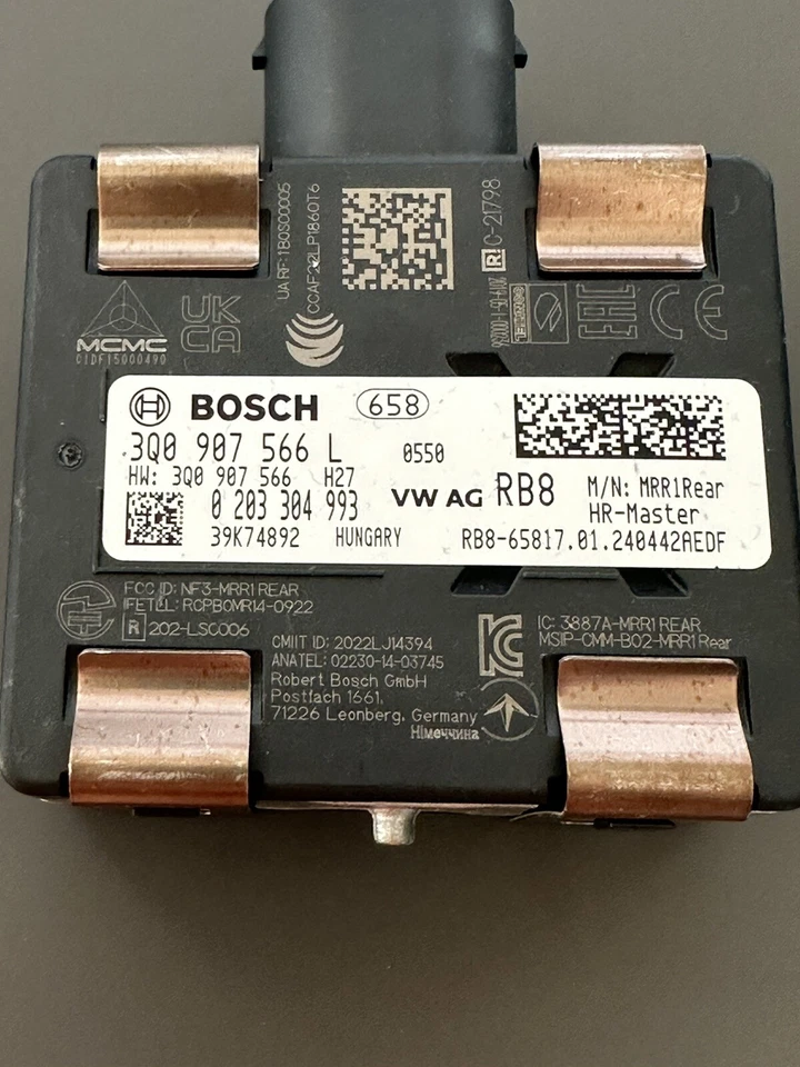 Audi Q2 SQ2 Q3 RSQ3 Distronic Radar Sensor Lane Change Assist Blind 3Q0907566L - Image 4 of 4