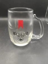 Michelob Beer Glass With Applied Handle