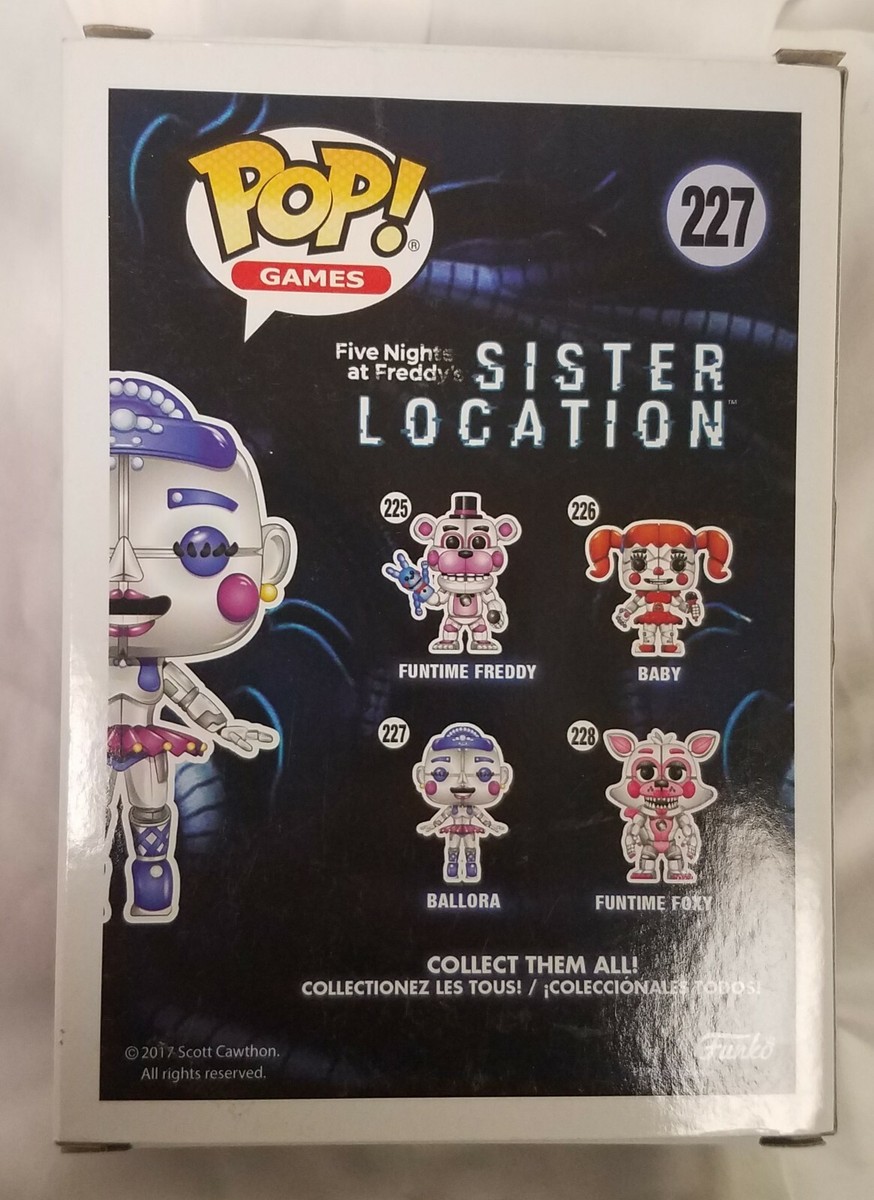 レア 貴重 Funko Pop BALLORA Sister Location CHASE Ballora Figurine from Five Nights at Freddy's FNAF