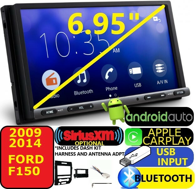 2009-14 FORD F150 APPLE CARPLAY ANDROID AUTO BLUETOOTH OPT. SIRIUSXM CAR STEREO