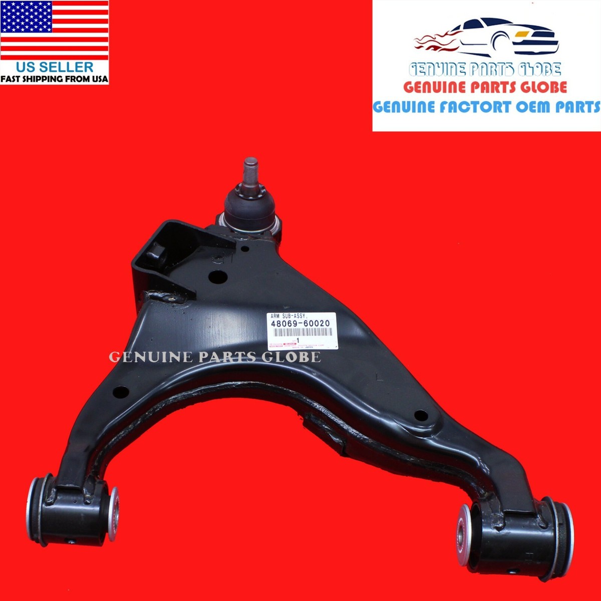 GENUINE LEXUS 04-09 GX470 W/AIR SUSP LEFT FRONT LOWER CONTROL ARM
