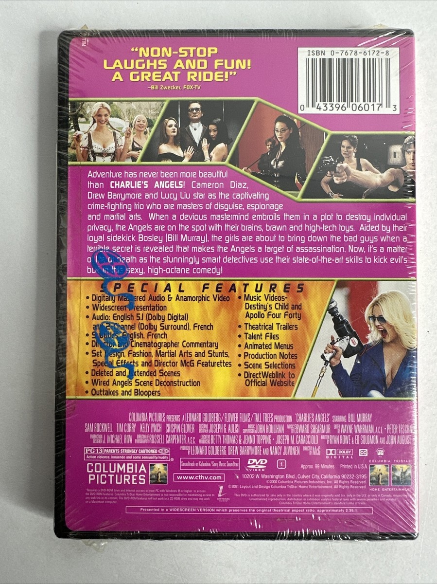 CHARLIE'S ANGELS (2000) DVD 2001 Special Edition Cameron Diaz Drew