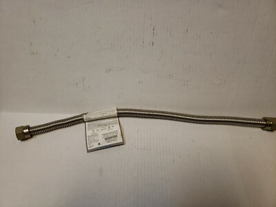 Easyflex EFGC-012-SS-1415-24 Stainless Gas Connector 3/4'' MIP x 3/4'' FIP x 24'' L