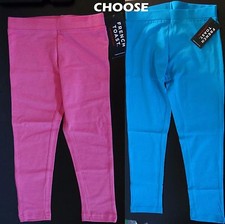 Girls French Toast Cotton/spandex bright pink/blue Leggings,sizes 4T,6.7/8,10/12