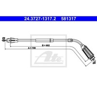 ATE Handbremsseil Bremsseil Hinten Rechts Passend FüR Volvo S80 II AS