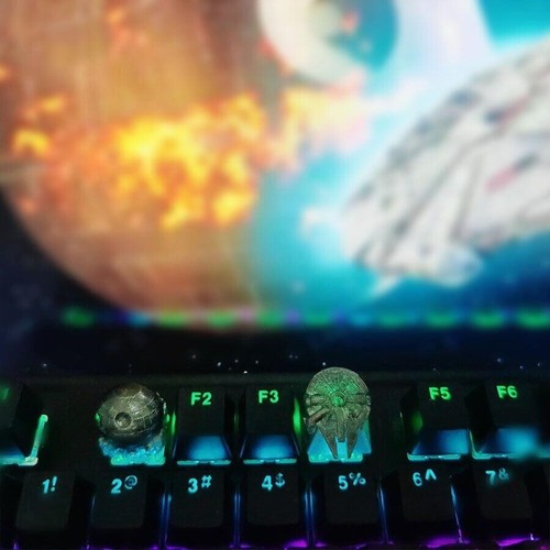 Star Wars Millennium Falcon Mechanical Keyboard Handmade 3D Keycaps - Picture 6 of 6