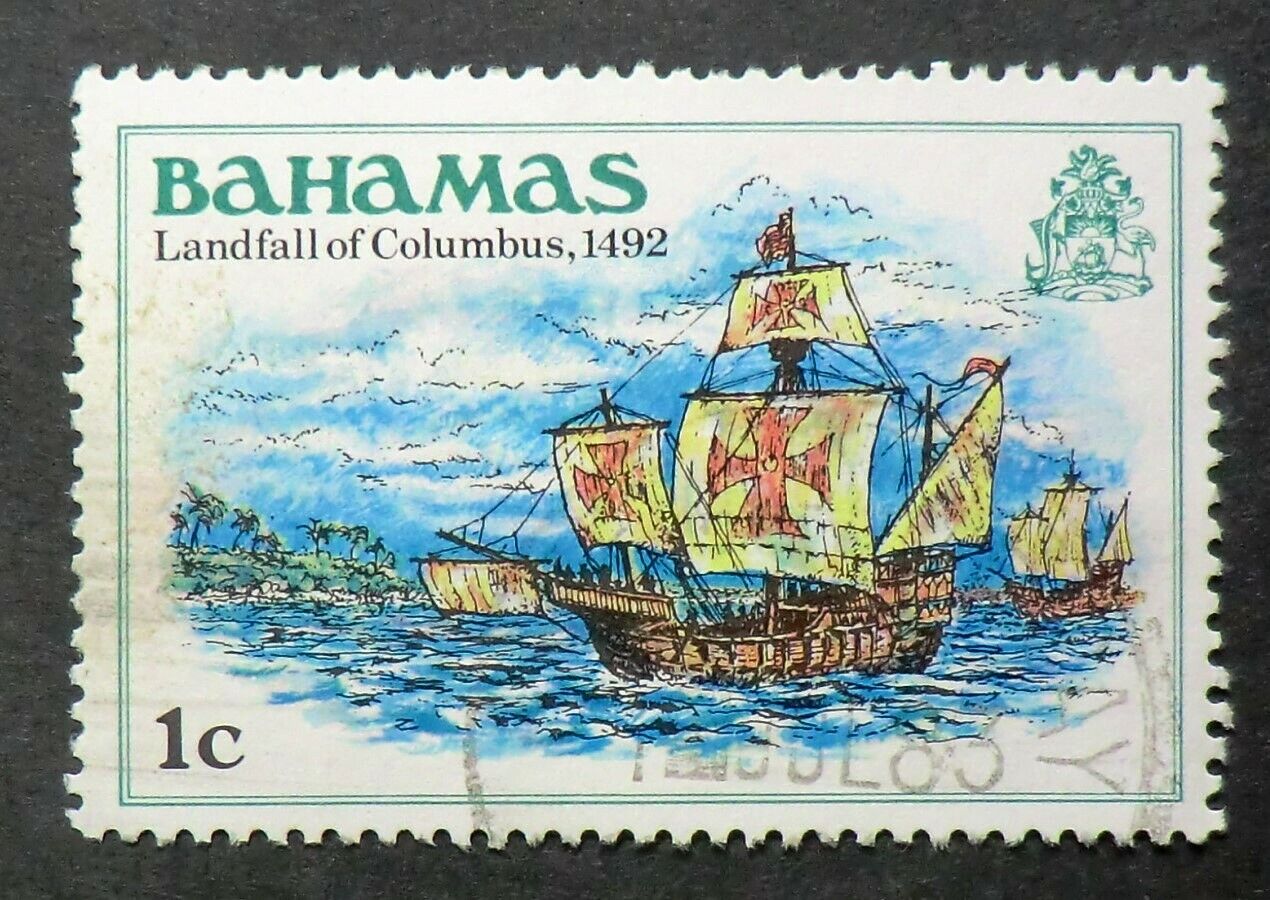 Bahamas Sc# Max 72% OFF 464 u 1980 1c Indianapolis Mall Columbus Christopher Landfall Colum of