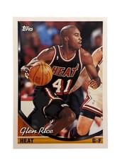 Excellent: Vintage 1993-94 topps Glen Rice Miami Heat Trading Card