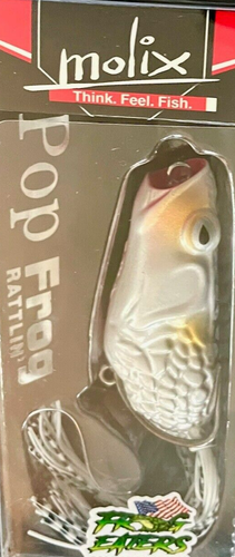 Molix Rattlin' Pop Frog - Cugino della Rana Supernato (#180 ALBINO ARGENTO) - Foto 6 di 9