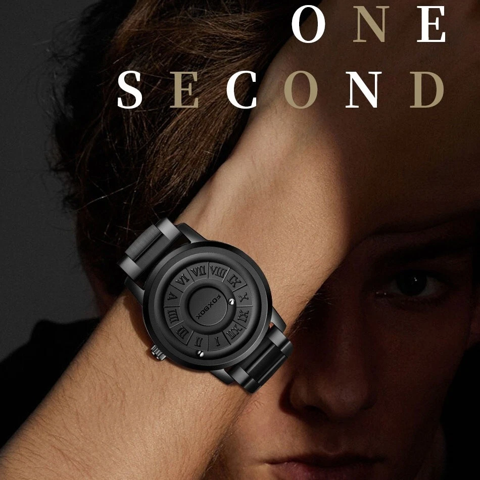 LIGE FOXBOX Men’s Quartz Watch Scrolling Bead Magne Wristwatches 3ATM Waterproof - Image 2 of 4