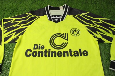 BORUSSIA DORTMUND 1994-1995 FOOTBALL L/S SHIRT JERSEY HOME NIKE