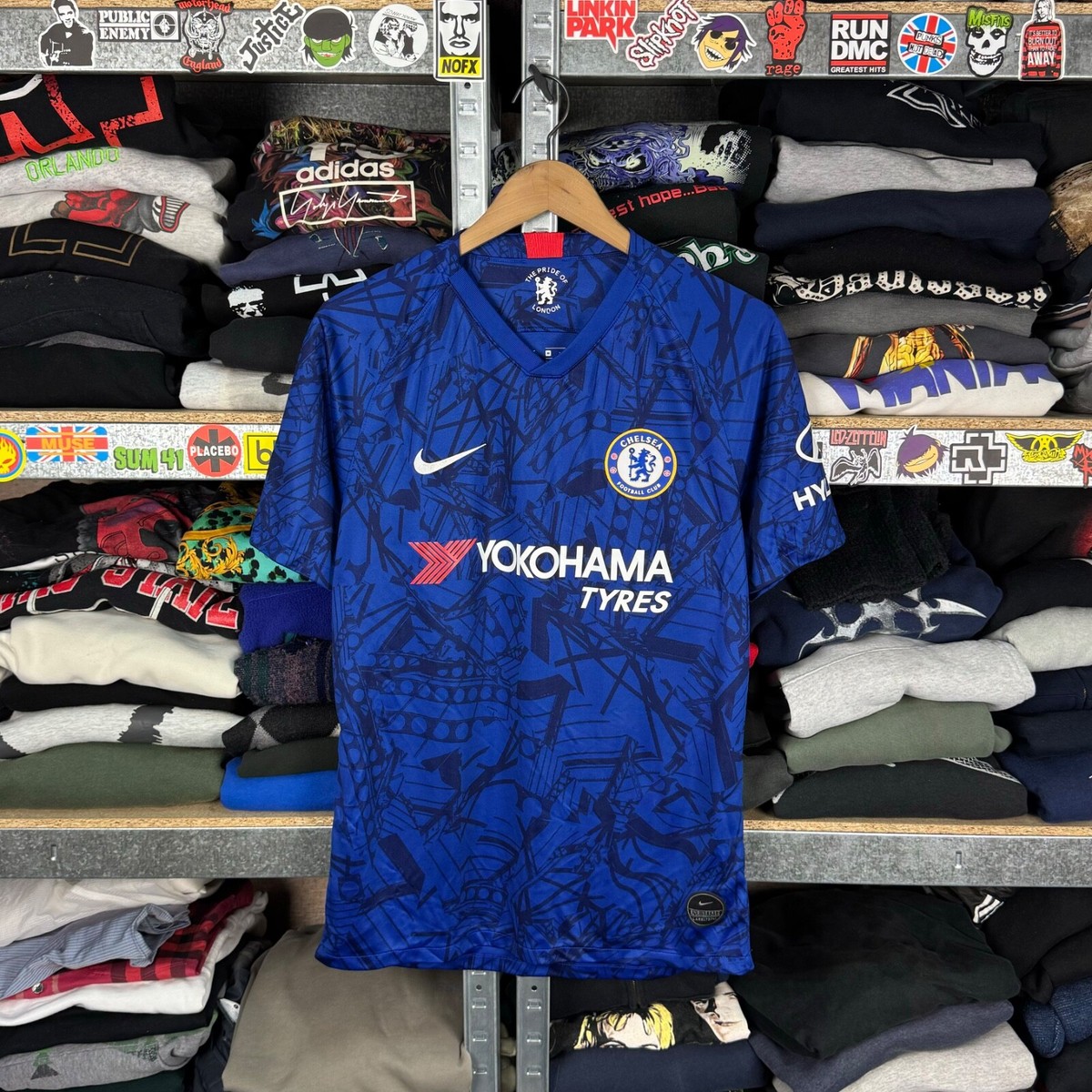 CHELSEA FC 2019 2020 HOME FOOTBALL SHIRT SOCCER JERSEY NIKE Sz M AJ5529-495
