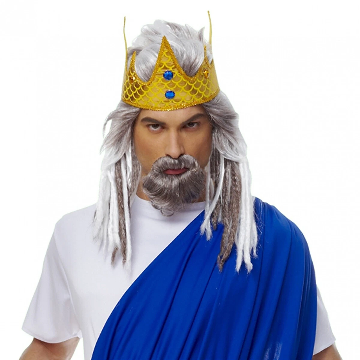 Poseidon Costume Adult King Neptune Halloween Fancy Dress | eBay