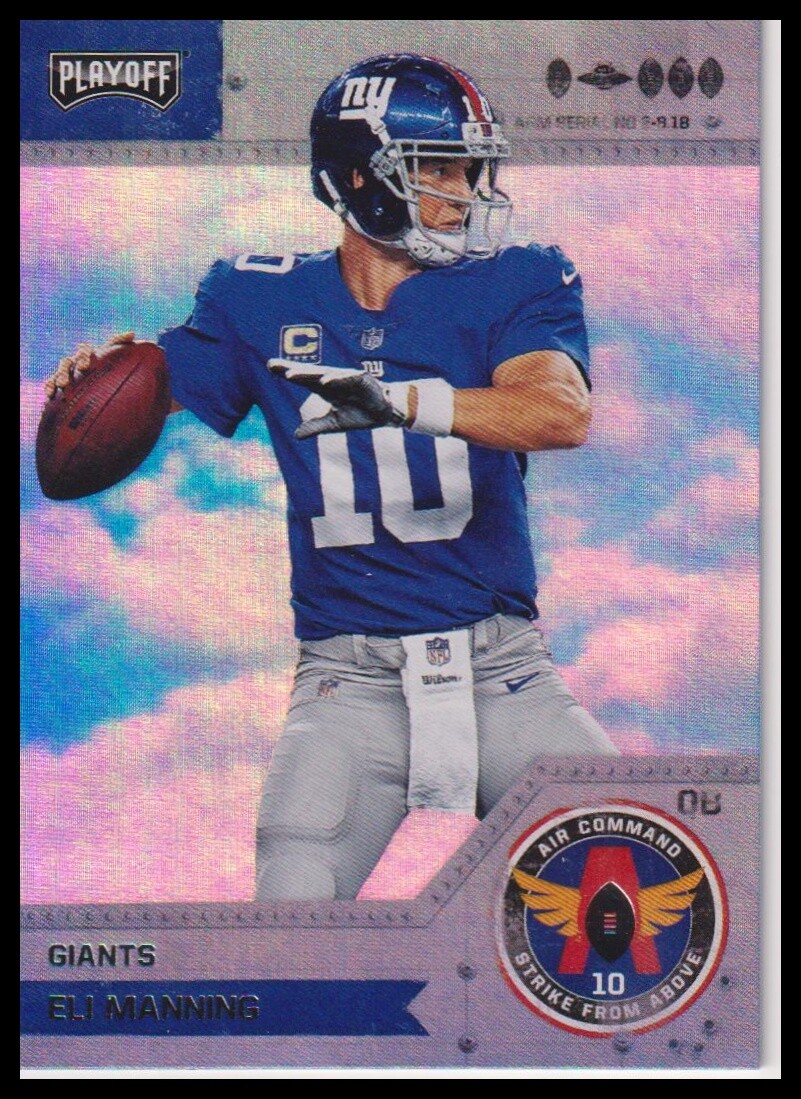 2018 Panini Playoff #7 Eli Manning Air Command Strike from Above