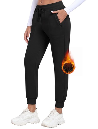 Jogginghose Damen Jeggings Stretch Thermohose Mikrofleece Sporthose Atmungsak... - Bild 3 von 7