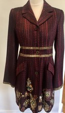 Matthew Williamson Tweed Coat Size Uk8