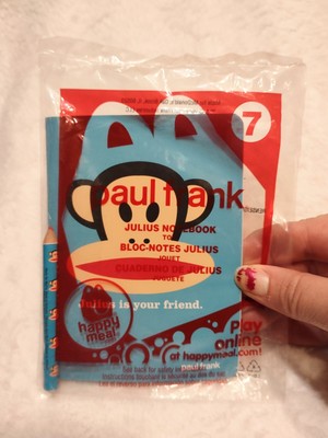 McDonald's Happy Meal 2012 Paul Frank toy #7 Julius Notebook & pencil Monkey