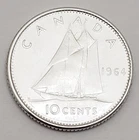 1964 Canadian Dime *80% SILVER*  *FREE SHIPPING*