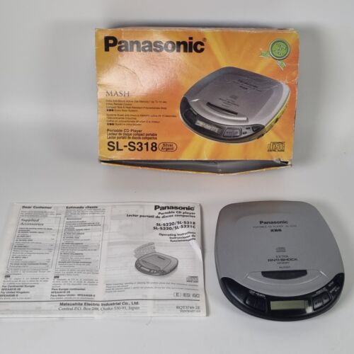 Przenośny odtwarzacz CD Panasonic SL-S318 z pudełkiem i instrukcją  - Zdjęcie 1 z 8