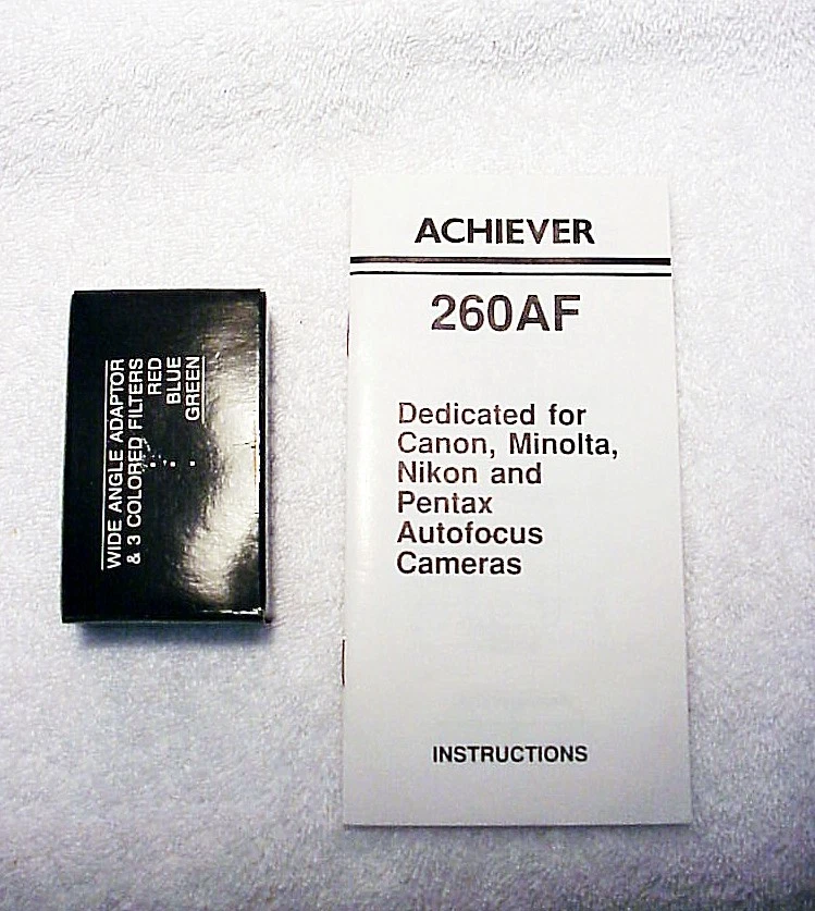 Achiever 260AF Flash | FOR Maxxum 5000 7000 9000 | Box IB filters | New | $43 | - Image 2 of 4
