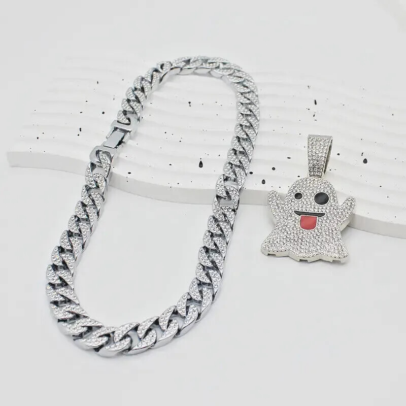 GHOST EMOJI Pendant 13mm 18