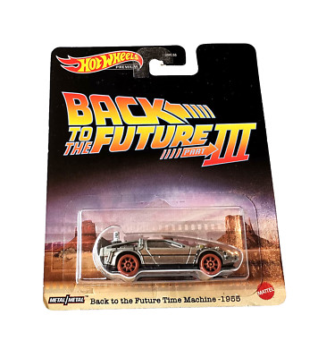    Hot Wheels Premium 1955 Back to the Future Time Machine DeLorean in OVP * MOC