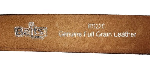 NEU GÜRTEL.COM BS220 BRAUN VOLLNARBIG WESTERN GRAVIERT BEARBEITETER GÜRTEL 38 ohne Schnalle - Bild 6 von 13