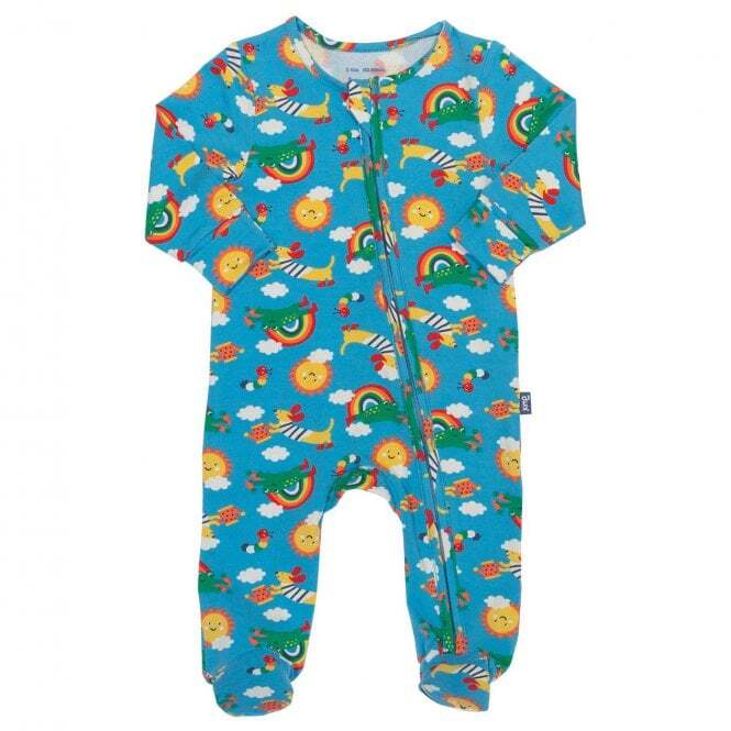 Kite Clothing Organic Cotton Baby Sleepsuit Planet Pals UK