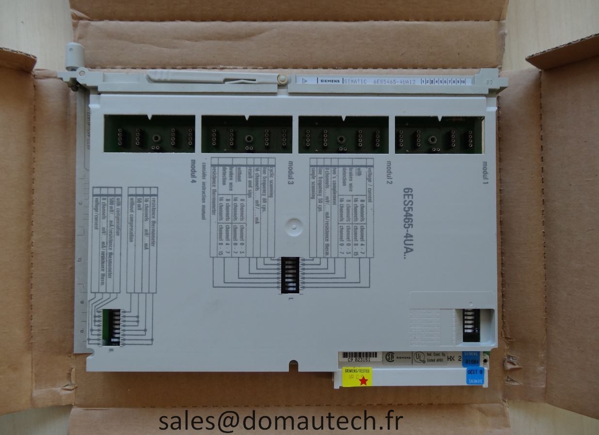 Module d'entrée analogique 6ES5465-4UA12 Siemens à haute résolution 12 bits - 3