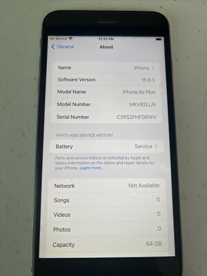 Apple iPhone 6s Plus - 64 GB - Silver (Verizon)