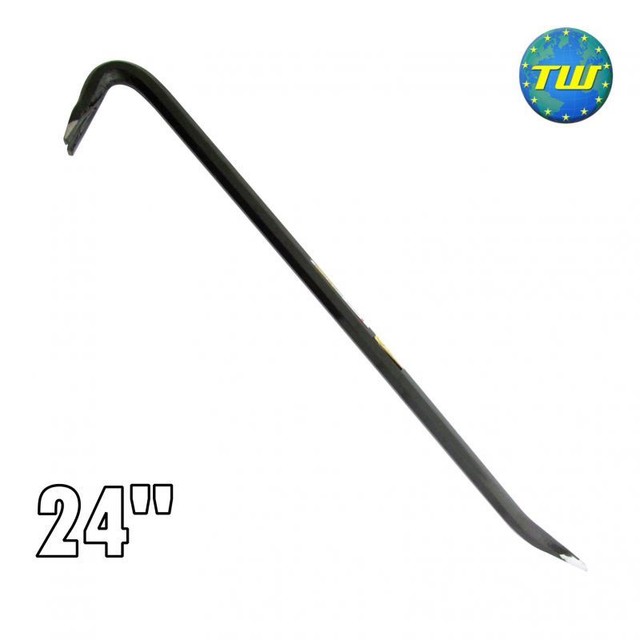 24" Crowbar 600mm Steel Wrecking Pry Board Lifting Crow Bar Nail Puller