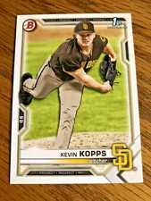 2021 Kevin Kopps 1st Bowman Card - San Diego Padres - Card #7