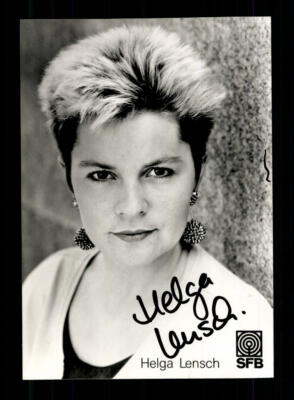 Helga Lensch SFB Autogrammkarte Original Signiert ## BC 183065