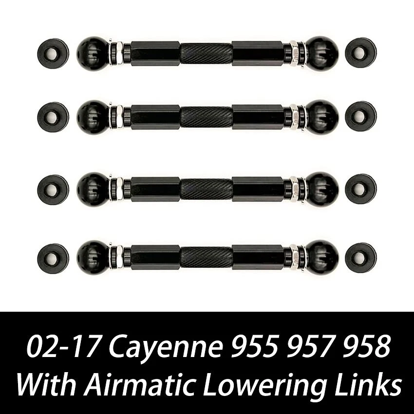 Kit de suspensión neumática eslabones descensores ajustables para Porsche Cayenne 955 957 958 GTS Foto 2 de 4