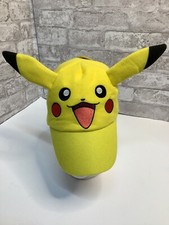 Pokemon Pikachu Face Cap Hat With 3D Ears Baseball Hat Yellow Kids Childrens NWT