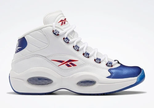 Reebok Classics Question Mid Allen Iverson Blue Toe OG Basketball Men 9.5 GX0227