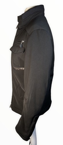 HIGH Everyday Couture Black Bomber Jacket Size 20 Flying Tech Zip - Picture 3 of 11