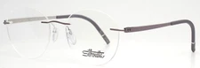 SILHOUETTE 5529 70 4000 Lilac Unisex Round Rimless Eyeglasses 48-17-135 B:42.8