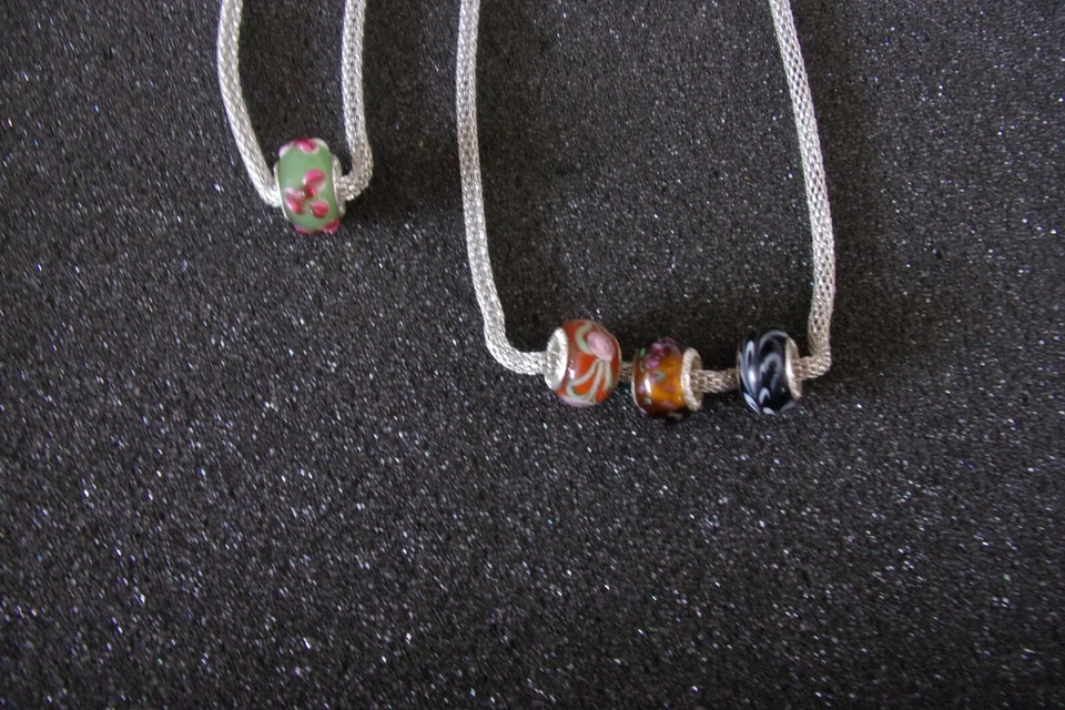 catenina e bracciale placcato argento con charms - Immagine 3 di 3