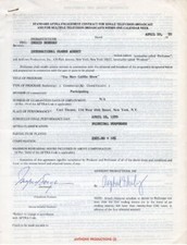 Ingrid Bergman Hand Signed Contract Swedish Actress Casablanca