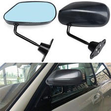 Pair Style Carbon Fiber Racing Side Mirror Wide Angle Lens Manual Adjustment Pair Style Carbon Fiber Racing Side Mirror Wide Angle Lens Manual Adjustment