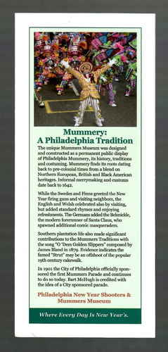 2023 Mummers Museum New Years Parade Philadelphia PA Vintage Travel Brochure - 第 3/3 張圖片
