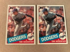 1985 Topps Baseball Card #782 Tom Niedenfuer Los Angeles Dodgers NmMt Free Ship!