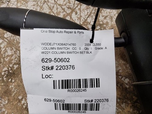 07 08 09 10 11 12 13 14, Mercedes CL550, Column Switch Set, Black, PN:2215403745 - Picture 8 of 8