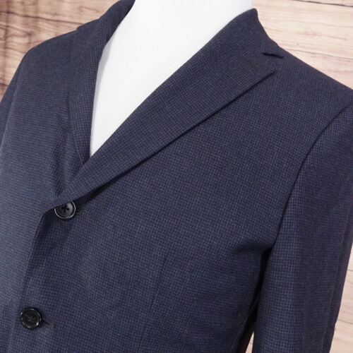 NEU MIT ETIKETT BANANA REPUBLIC SCHMALE PASSFORM WOLLE BLAU SPORT MANTEL ANZUG JACKE BLAZER GR. 38R NEU! - Bild 2 von 9
