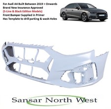 For Audi A4 - Front Bumper Primed (S-Line & Black Edition) 2019 Onward