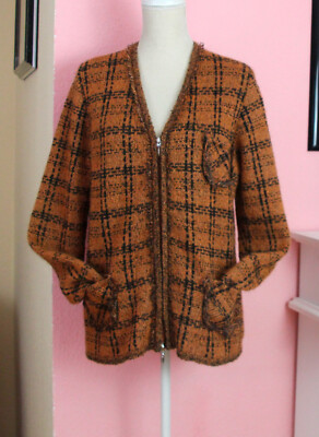 Tolle warme Superkid Mohair Strickjacke Cardigan made in Italy