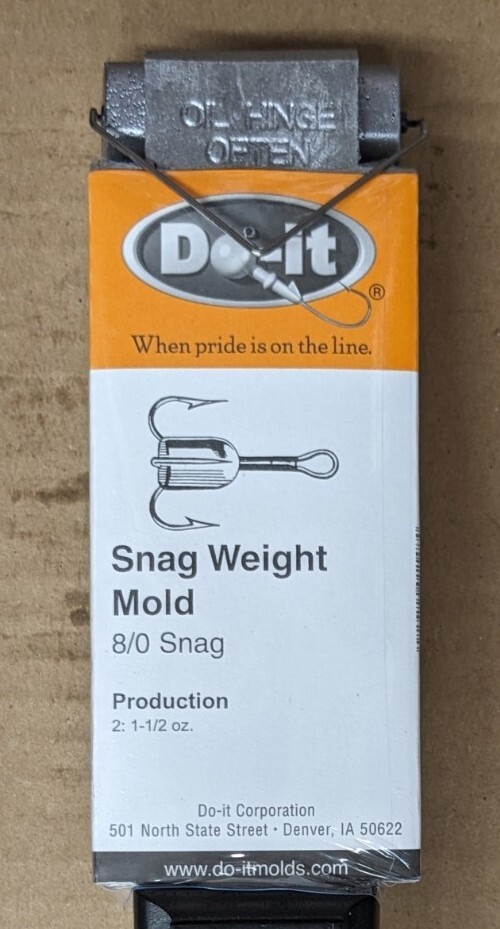 DoIt Snag Weight Sinker Mold D.1148 (2 Cavities) 8/0 Snag eBay
