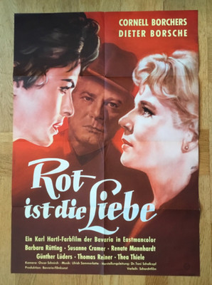 Rot ist die Liebe (B)(Kinoplakat '57) - Cornell Borchers / Dieter Borsche